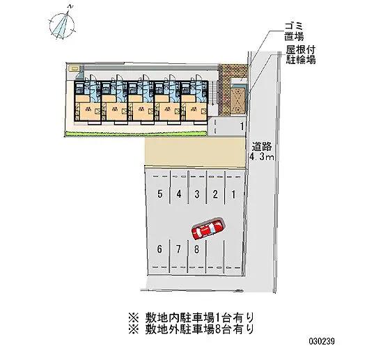 ★手数料０円★福山市松永町　月極駐車場（LP）